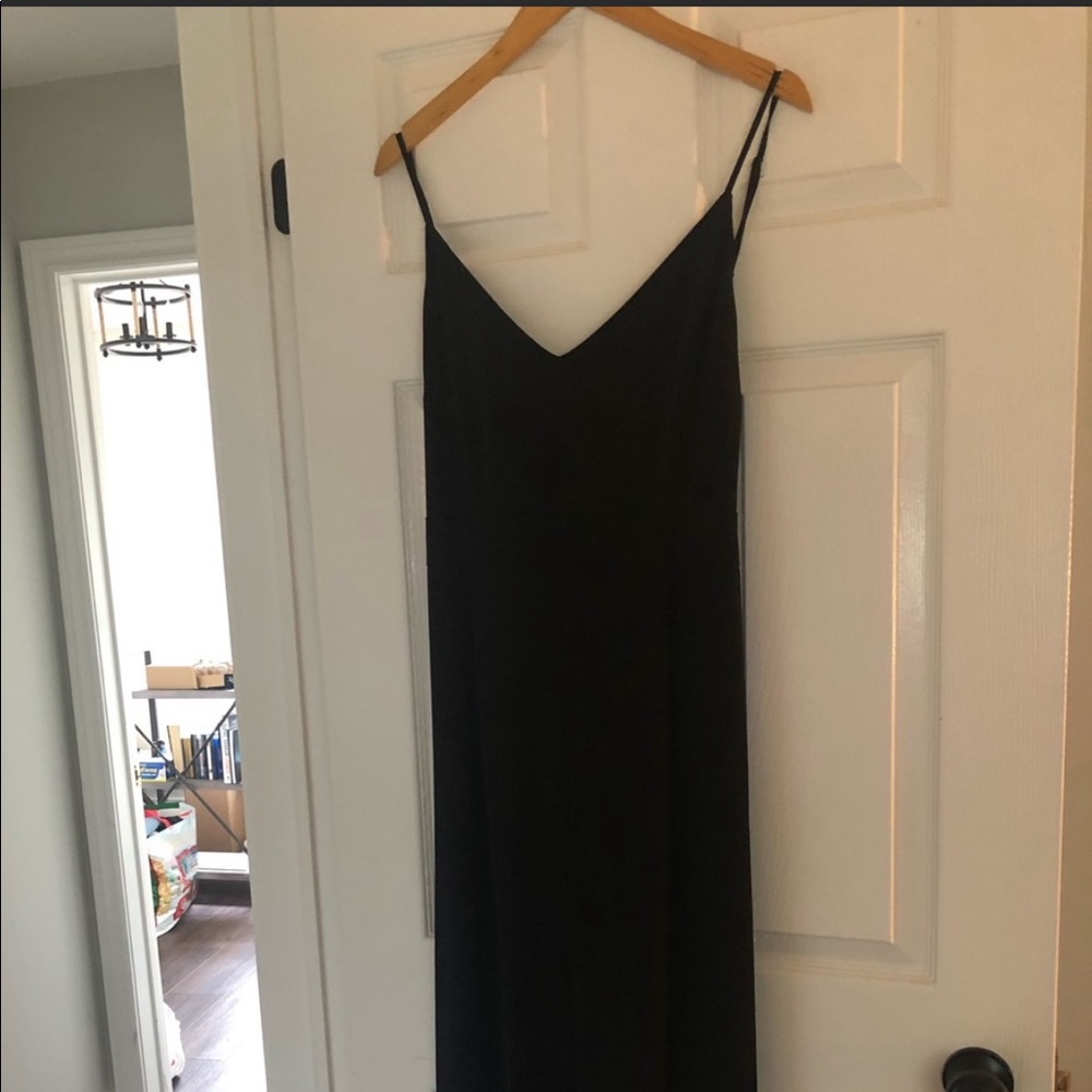 Black tie up at the back dynamite jumper wide leg cropped !